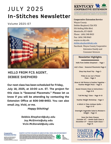 In-Stitches Newsletter