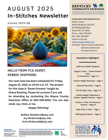 In-Stitches Newsletter