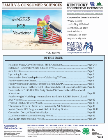 FCS June 2025 Newsletter